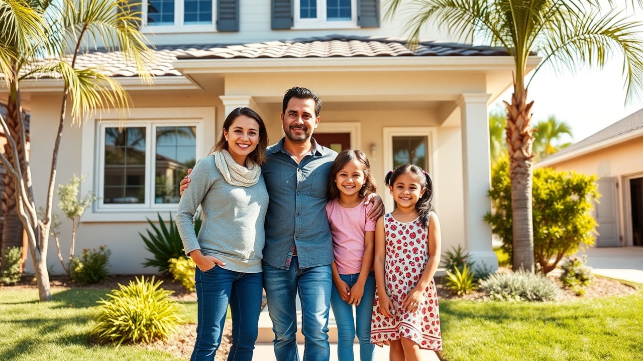 Rivera family renovated home exterior with modern landscaping and fresh paint